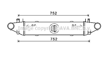 AVA QUALITY COOLING Интеркулер MS4596